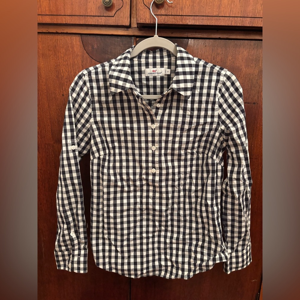 Gingham Vineyard Vines Button Down- 2 - image 1